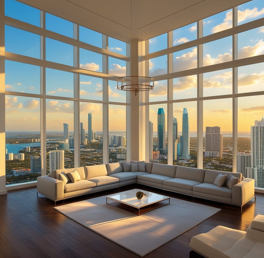 "Luxury Brickell penthouse 10000 square feet Miami waterfront
