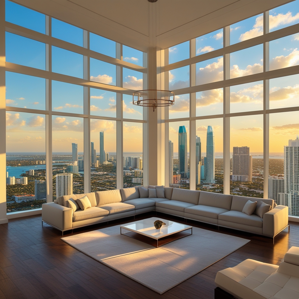 "Luxury Brickell penthouse 10000 square feet Miami waterfront