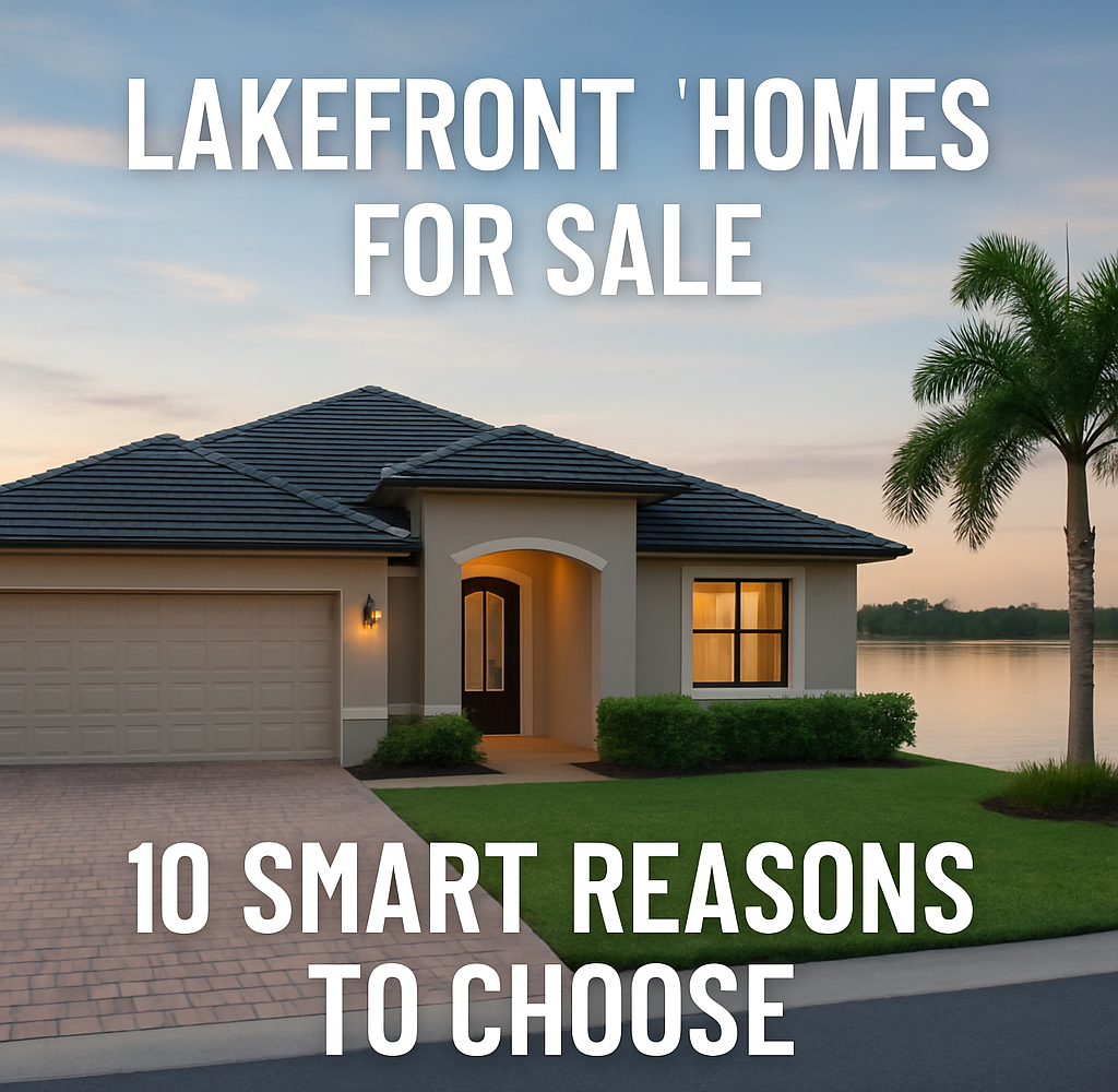 Lakefront homes for sale with peaceful water views and a quiet waterfront lifestyle