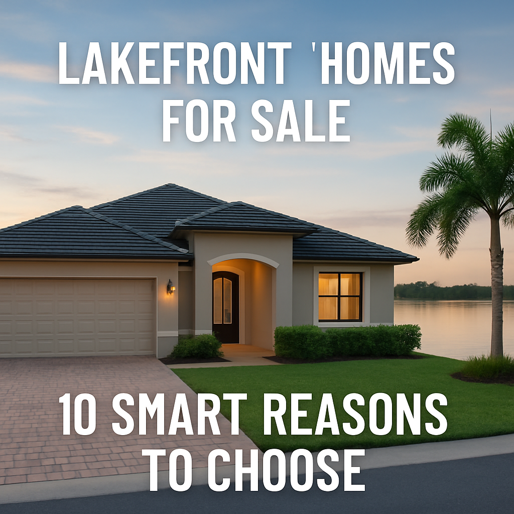 Lakefront homes for sale with peaceful water views and a quiet waterfront lifestyle