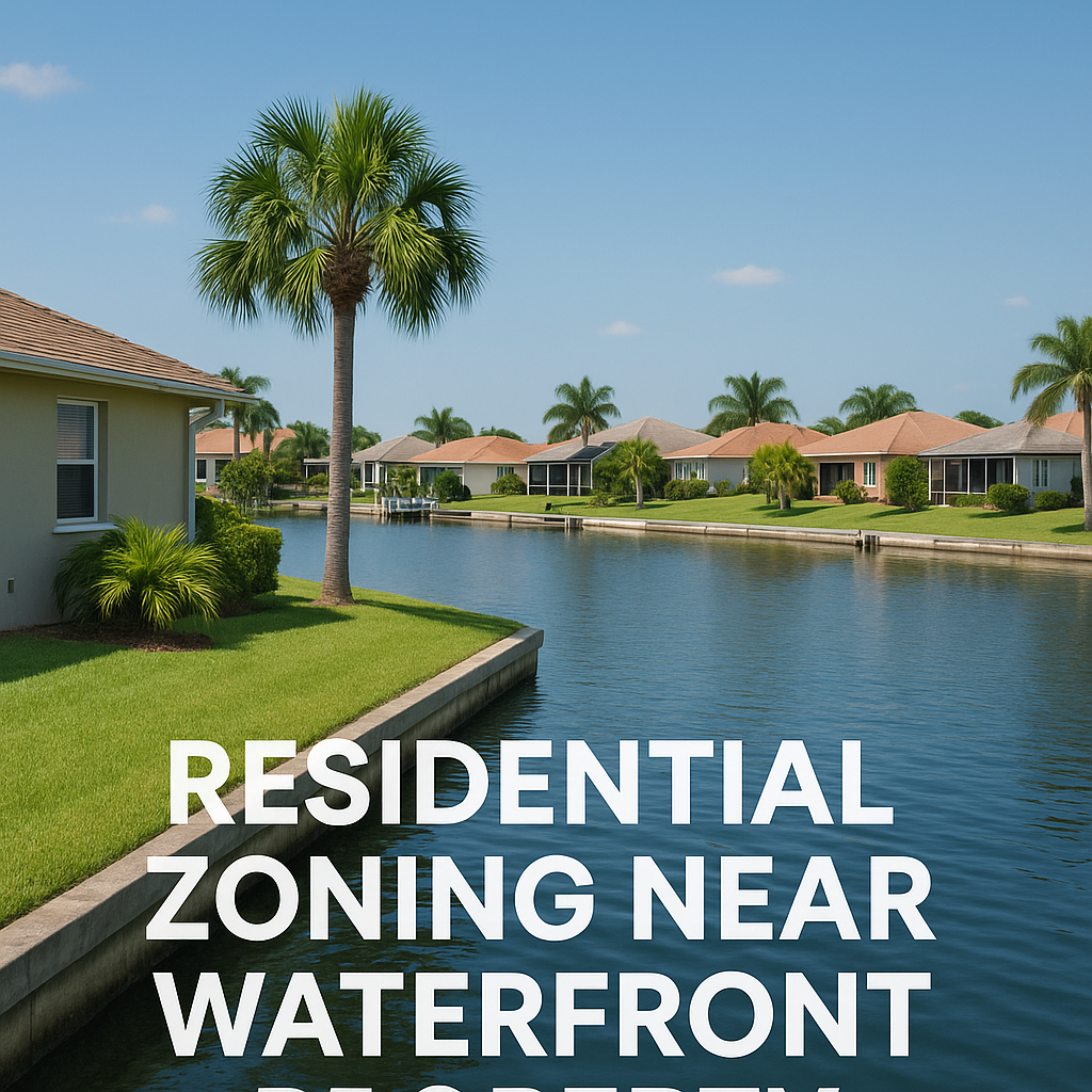 Residential zoning near waterfront property 