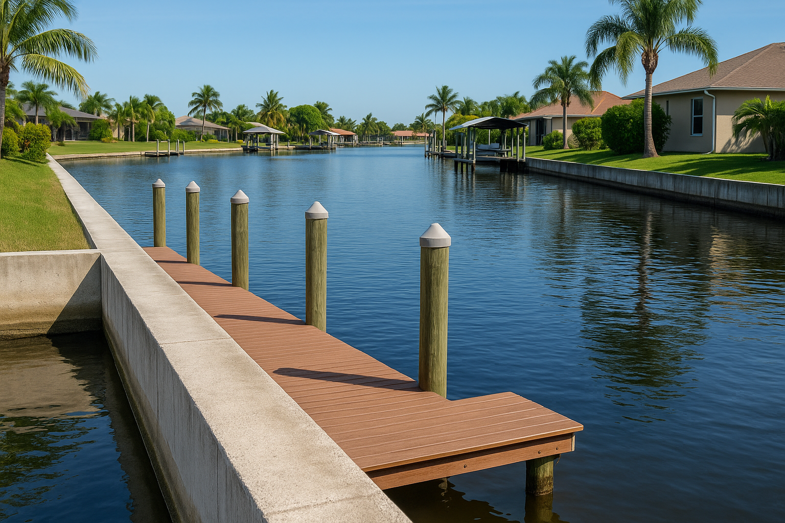 Seawall and dock rules for waterfront property