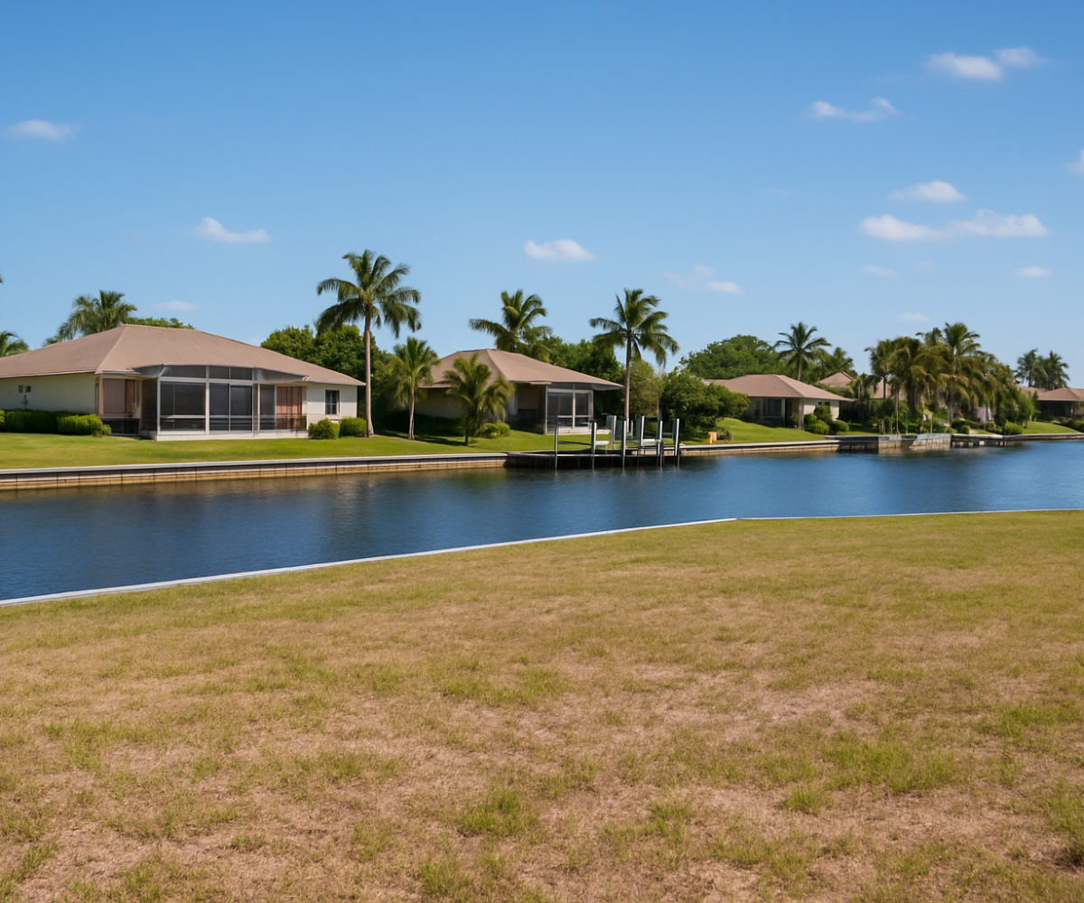 Waterfront land in Cape Coral