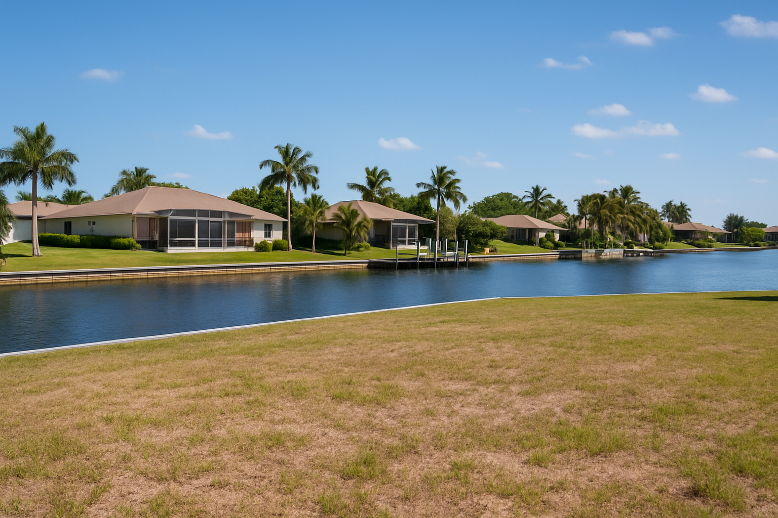 Waterfront land in Cape Coral
