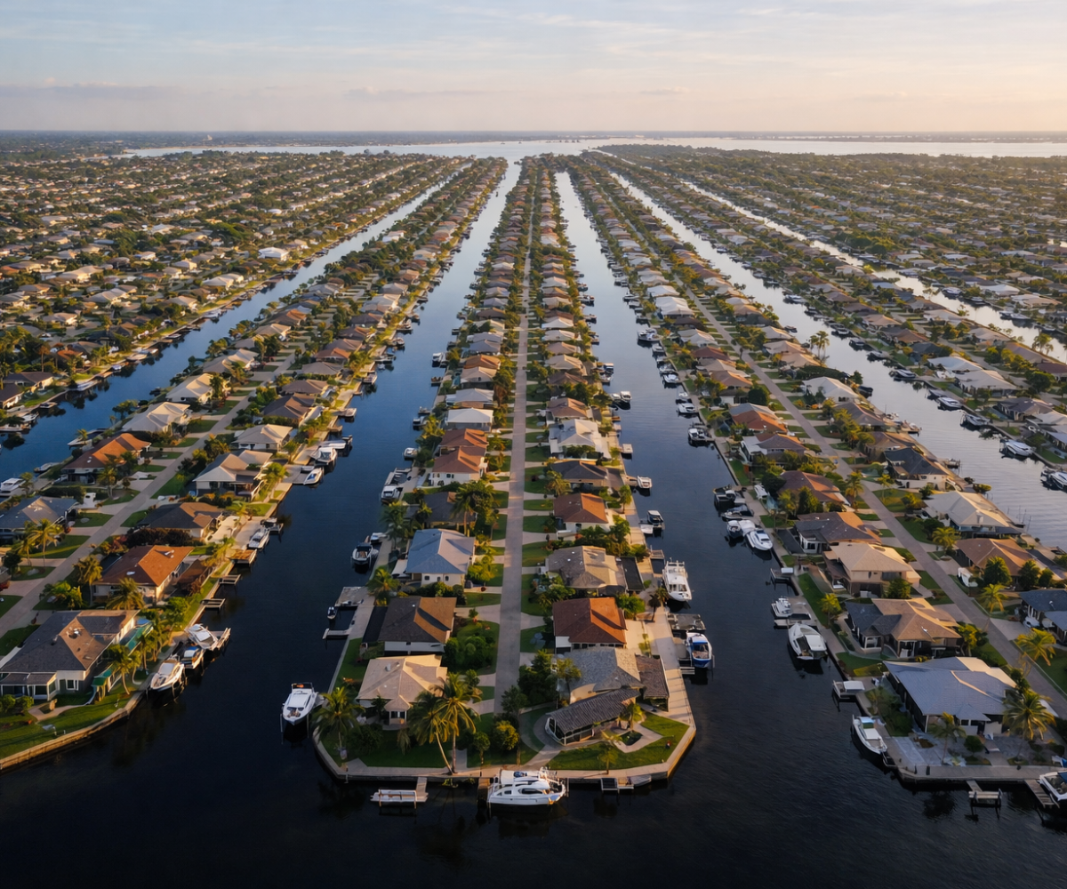 Cape Coral canals showing everyday boating lifestyle