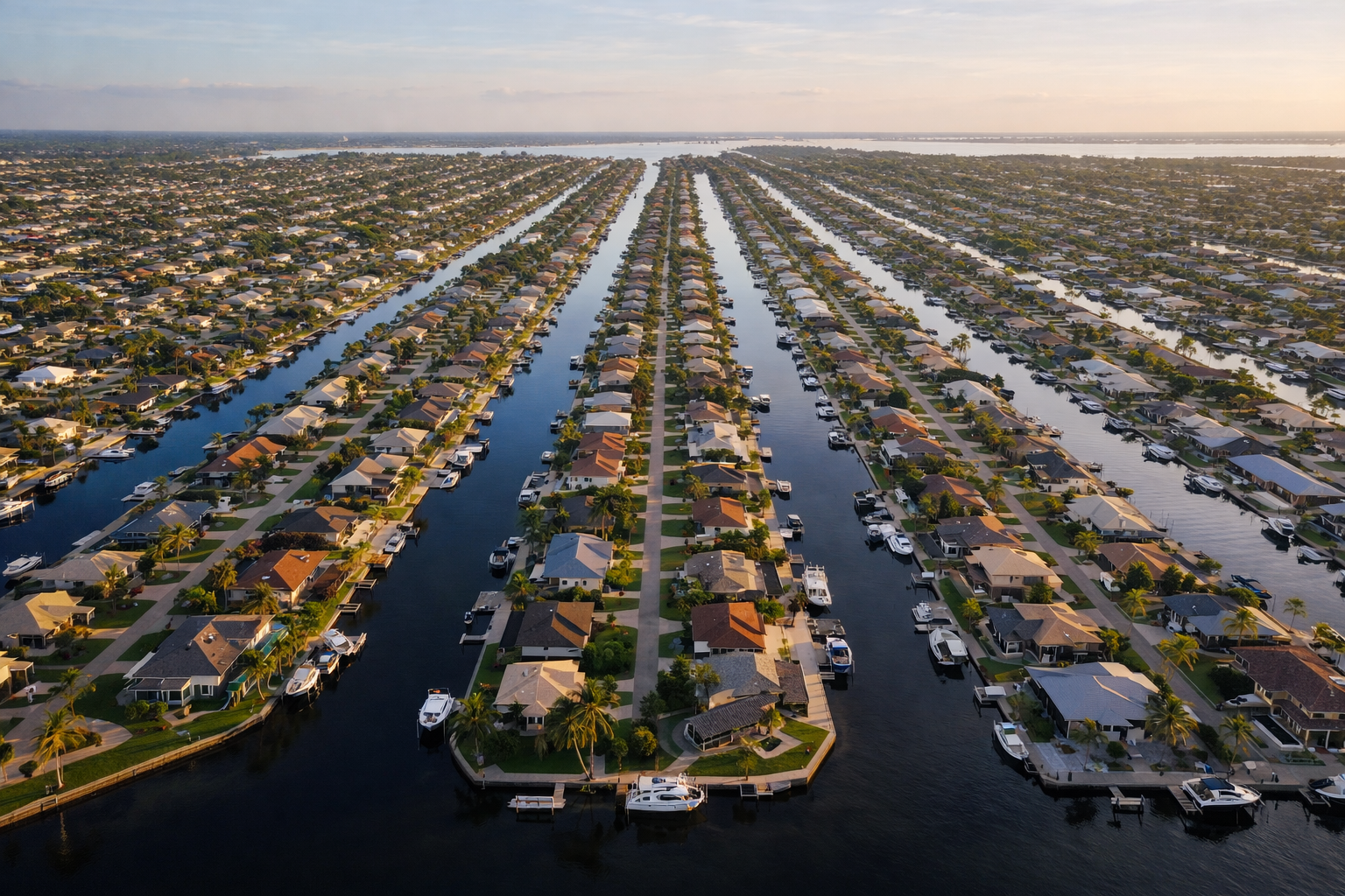 Cape Coral canals showing everyday boating lifestyle