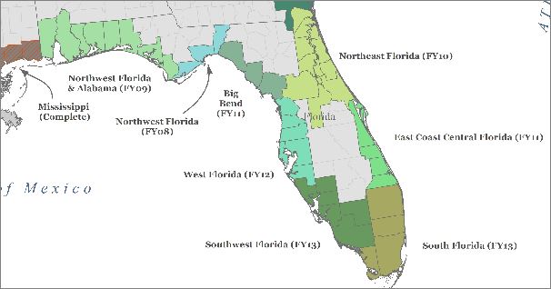 Florida flood zones showing Flood Zone X and high risk flood zones