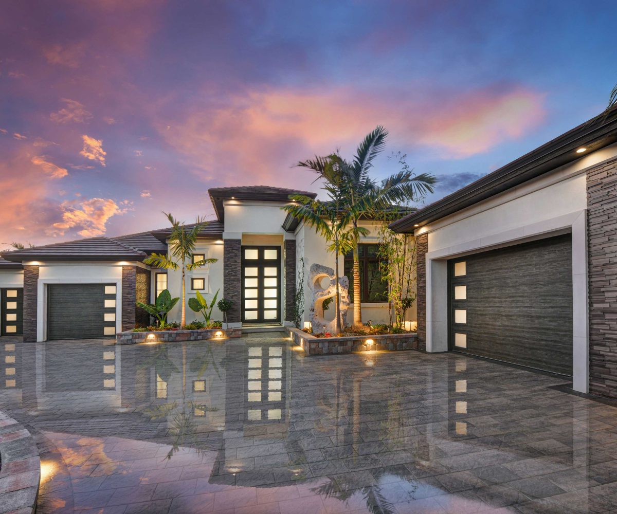 New homes in Cape Coral Florida with modern construction and clean exterior design