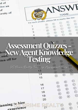 Assessment Quizzes - New Agent Knowledge Testing