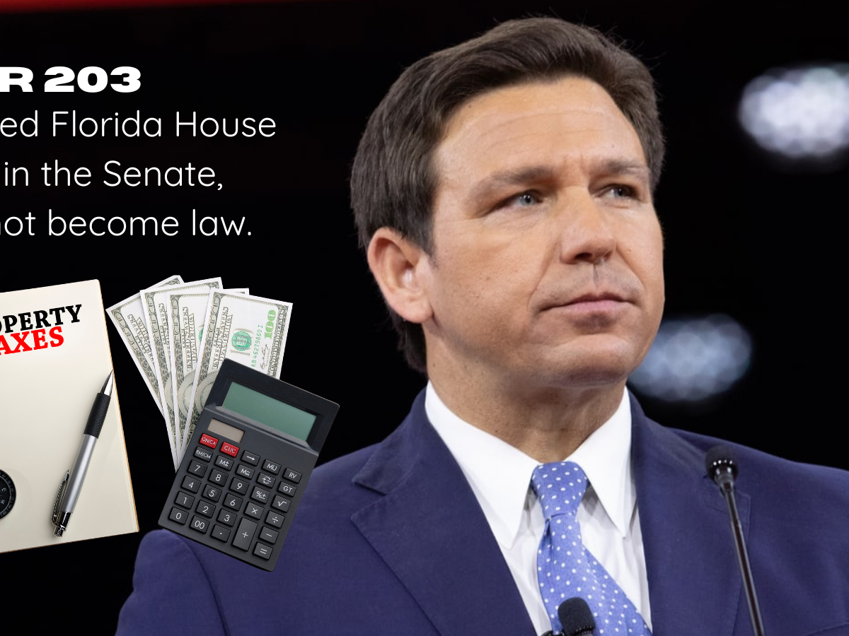 HJR 203 Florida property tax 2026 update for homeowners