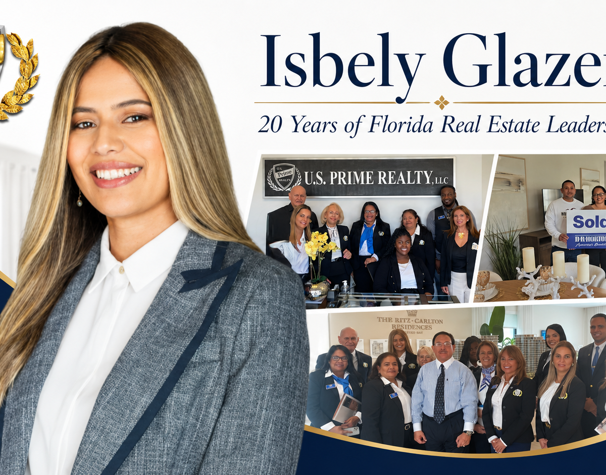 Isbely Glazer Florida real estate broker and founder of U.S. Prime Realty