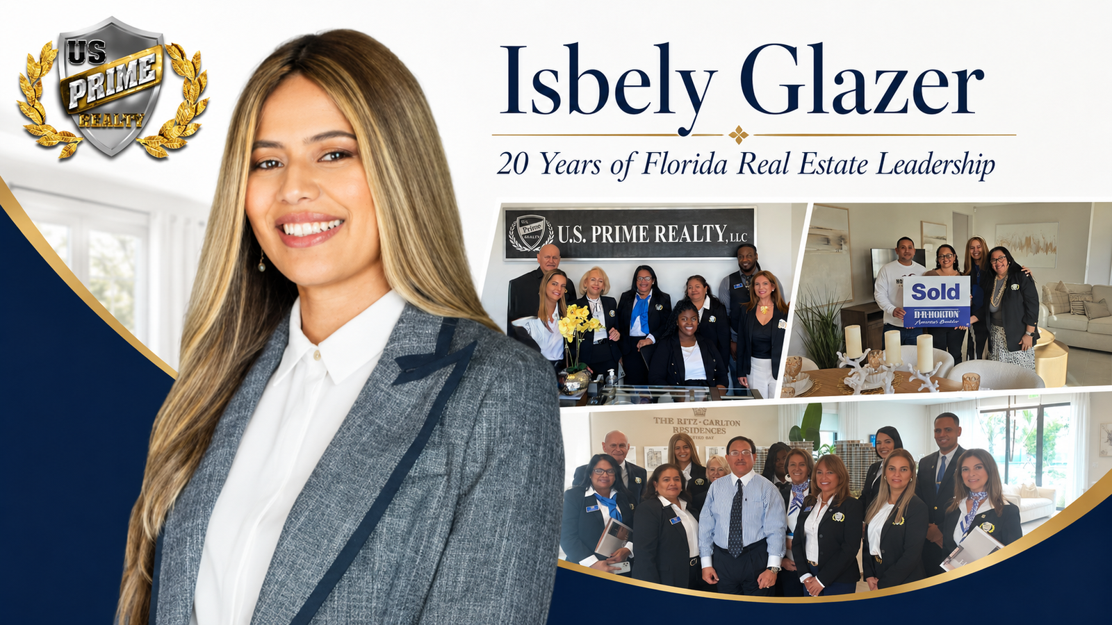 Isbely Glazer Florida real estate broker and founder of U.S. Prime Realty