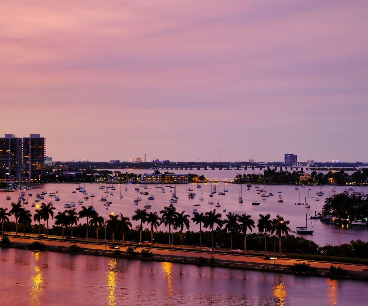 Miami Florida waterfront homes for sale with private dock on Biscayne Bay
