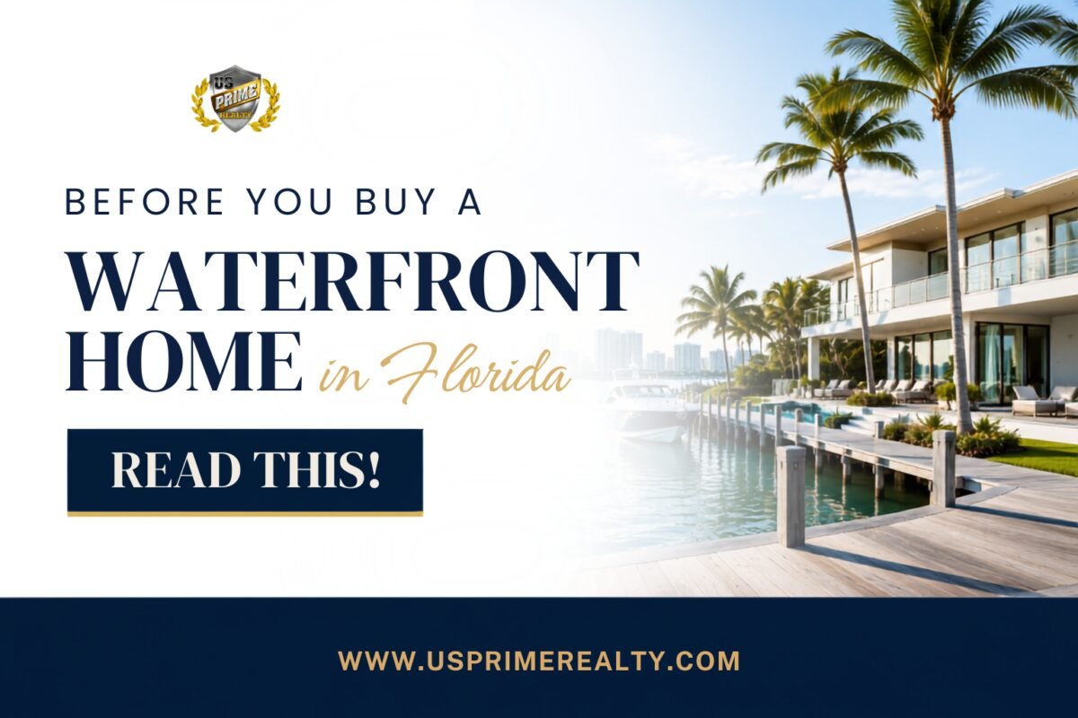 Waterfront home in Florida guide by U.S. Prime Realty