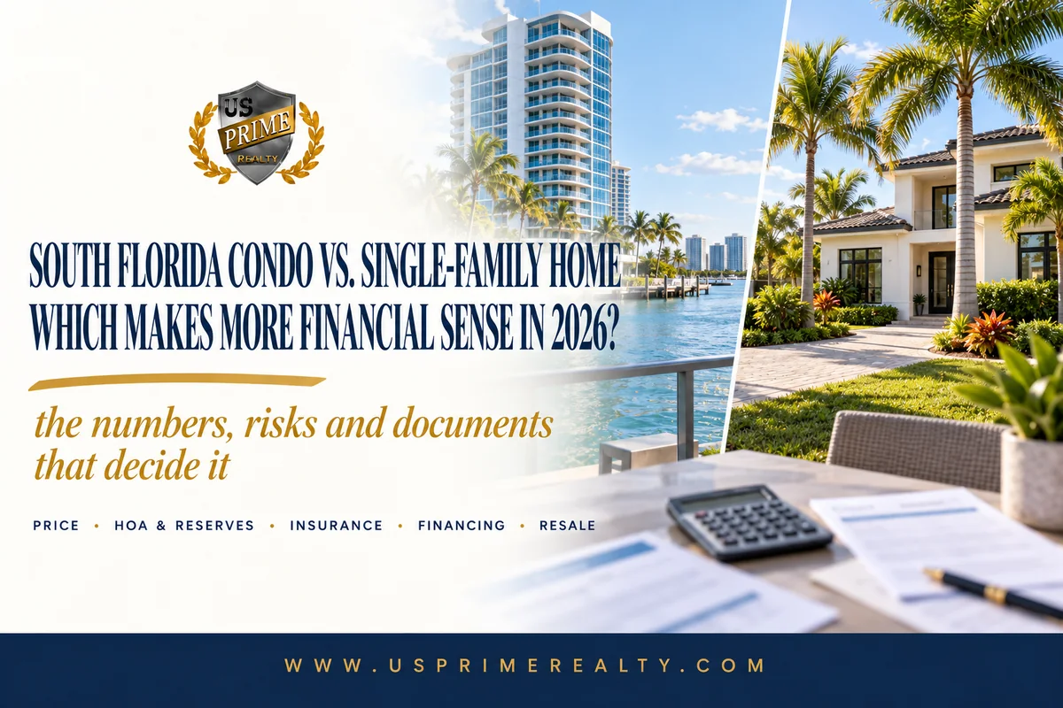South Florida condo vs single-family home financial comparison for 2026 buyers