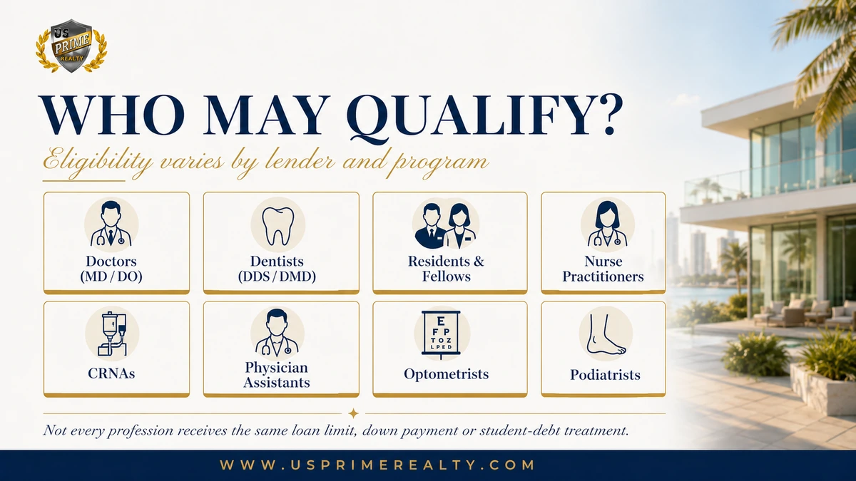 Physician Mortgage Loans in Florida: Homebuying Guide 6 Professionals who may qualify for medical professional home loans