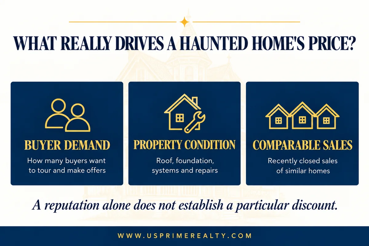 Factors affecting haunted house property value: demand, condition and comparable home sales