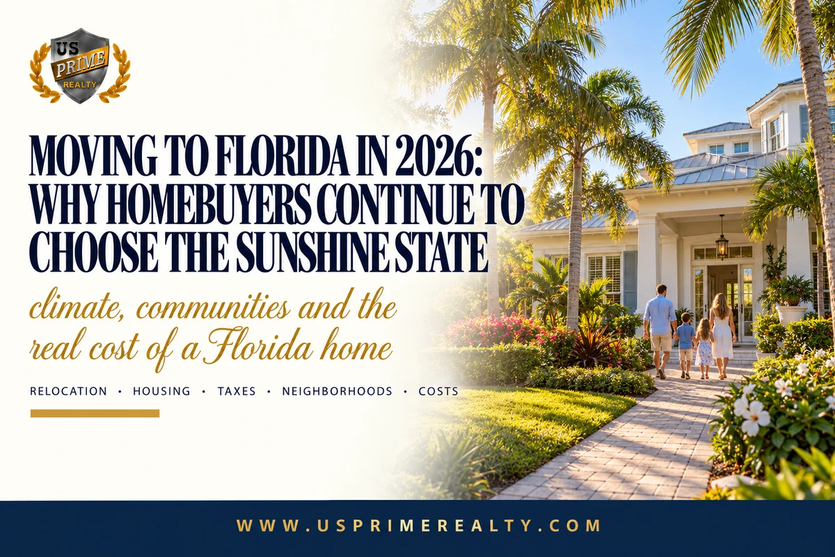 Family exploring a Florida home near palm trees with sunny coastal surroundings in 2026