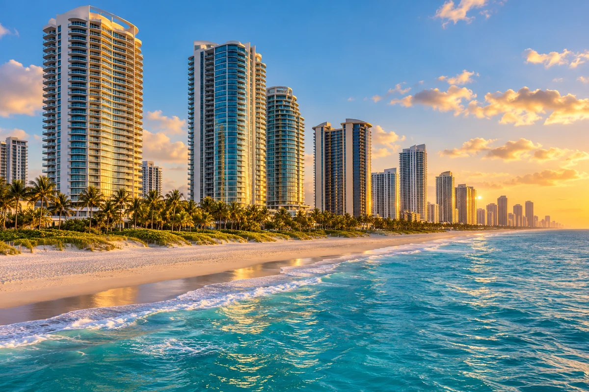 Oceanfront condominium developments in Sunny Isles Beach Florida